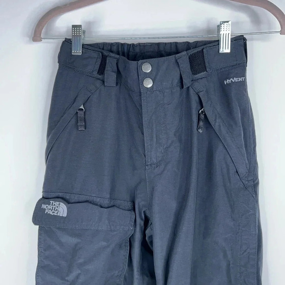The North Face Women's Hyvent Insulated Snow Pants Black High Rise Board Ski - Picture 2 of 12